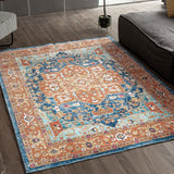 Snailhome® Area Rug Contemporary Moroccan Blythe in Light Multi