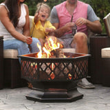Hex Shaped Patio Fire Pit