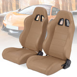 Hallolure™ Bucket Seats 2x Universal Pairs PVC Leather Racing