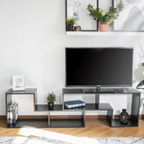 Woodyhome™ TV Stand Modern DIY  Shelves Entertainment Console Center Living room Furniture