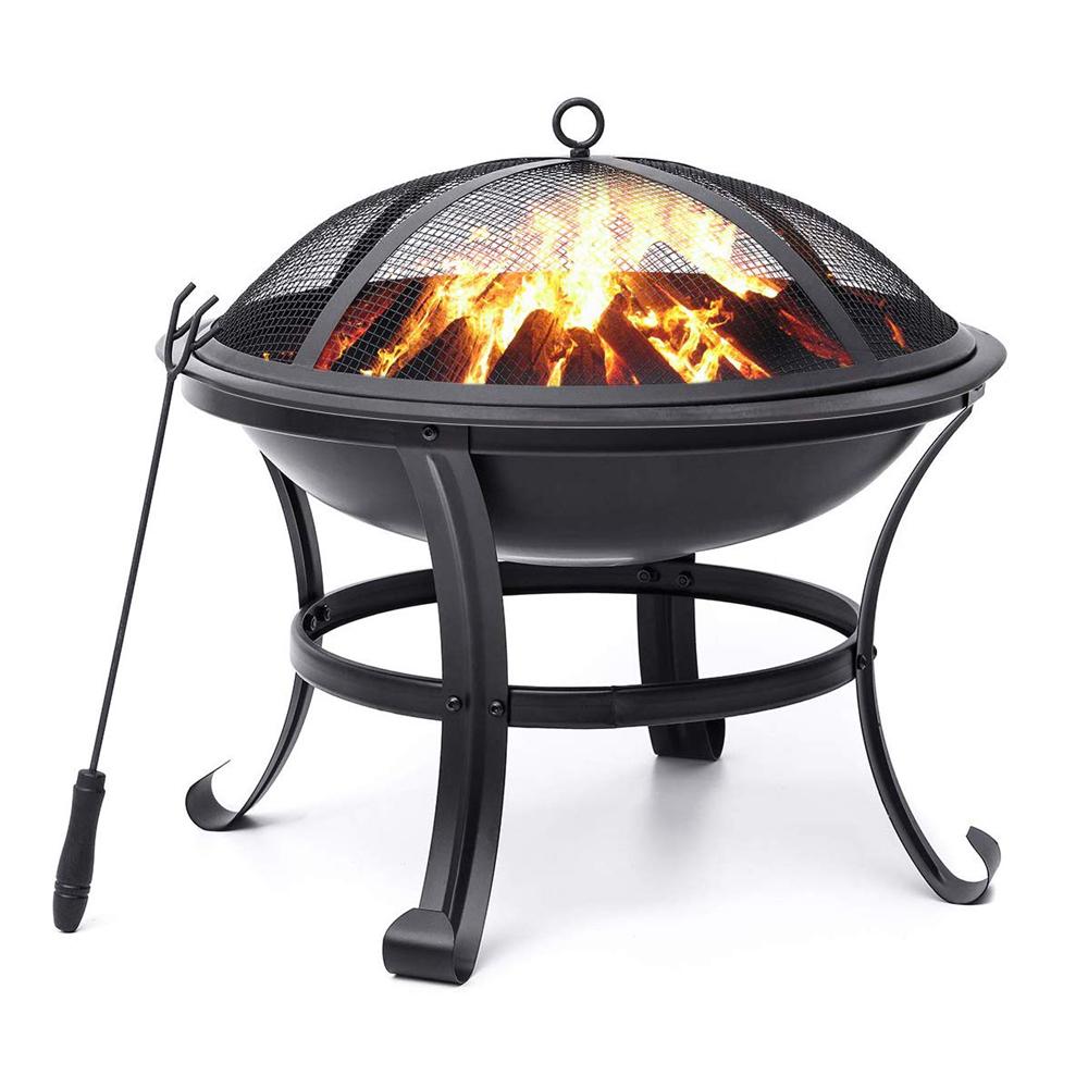 Hallolure™ Fire Pit Heavy Duty Round Patio For Outdoor Backyard