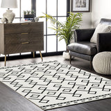 Snailhome® Area Rug Modern Geometric Moroccan & Traditional Oriental Medallion
