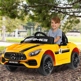 Kimbosmart® Kids Ride On Car 12V Licensed Mercedes Benz AMG GT w/MP3&Remote Control