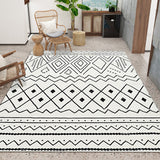Snailhome® Soft Area Rugs Foldable Abstract Modern Geometric Rugs