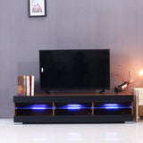 Woodyhome™ TV Stand  Modern LED 57" Cabinet