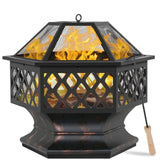 Hex Shaped Patio Fire Pit
