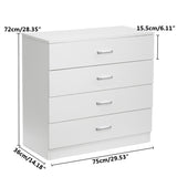 Chest Of Drawers 4 Draws Nightstand Bedroom Furniture Hallway Storage Cabinet
