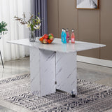 Woodyhome™ Folding Rolling Home Dining Desk