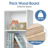 Woodyhome™ Bookcase Storage 3 Tier Shelf Wood